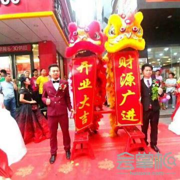 深圳醒獅表演：板凳步步高表演