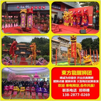 專業(yè)舞獅、大型梅花樁舞獅、跳臺舞獅.高桿舞獅、傳統(tǒng)步步高凳子舞獅、開業(yè)舞獅、晚會舞獅、慶典舞獅,廟會舞獅,婚宴、壽宴舞獅