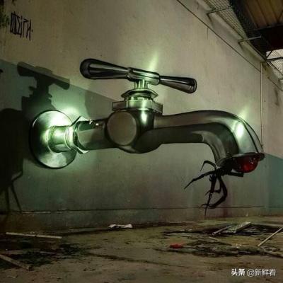 在廢墟里留下的藝術！把這些3D作品帶去活動現(xiàn)場會有什么效果？